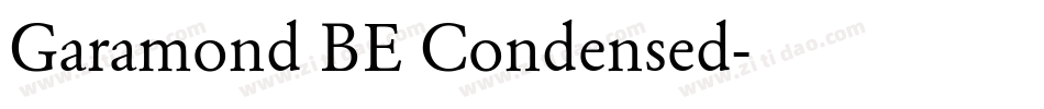 Garamond BE Condensed字体转换